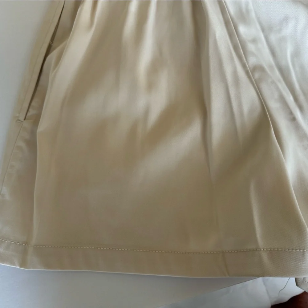 Max Studio  Shorts, S, Cream, zip front, belted with sash NWT - Picture 6 of 12
